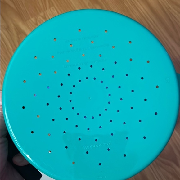 Tupperware White and Blue Food Storage Container - Picture 4 of 5